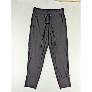 Elliott Lauren sz 4 Pants Jogging purple elastic drawstring waist stretchy 0148